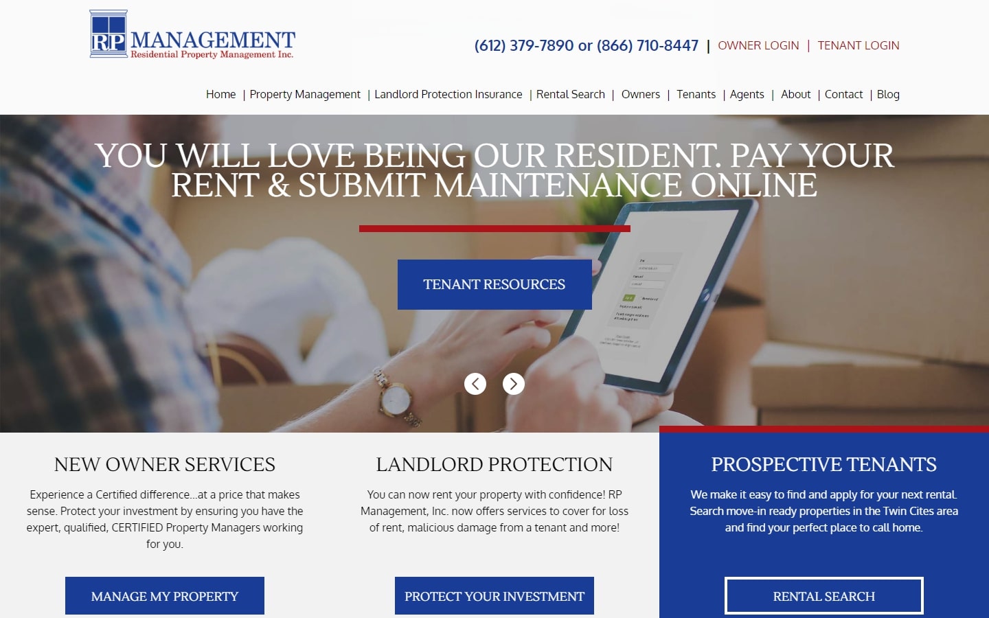 Property Management website