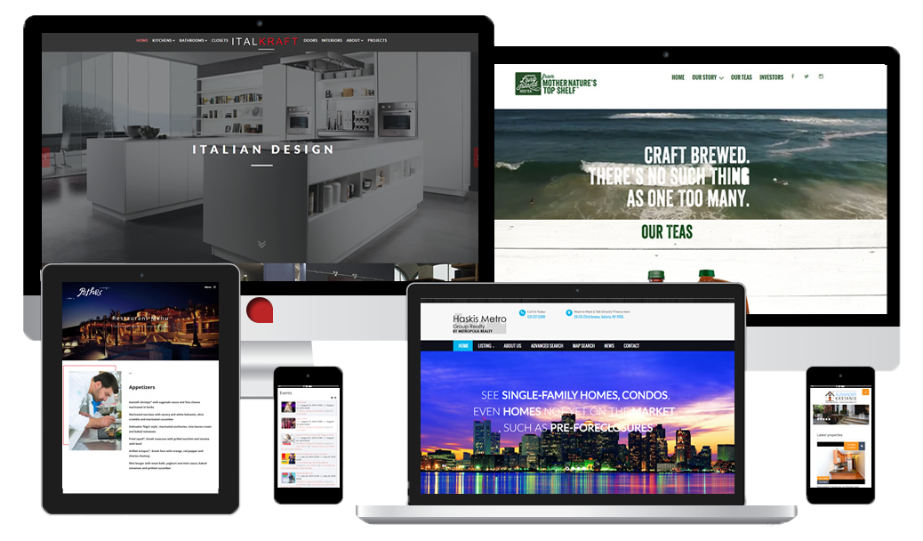 Website Design & Development Responsive Multi Device Example